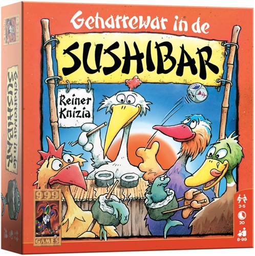 Dobbelspel Geharrewar in de Sushibar