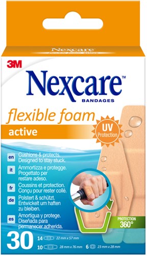 Active Flexible Foam Pleisters pk/30 