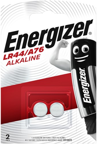 Batterij Energizer knoopcel 2xLR44 alkaline