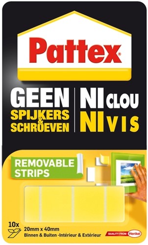 Supermontagestrip Pattex 2kg verwijderbaar