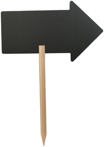 Krijtbord Securit pijl 73x45cm met houten pin