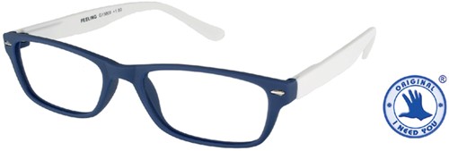 Leesbril X +3.00 Feeling Blauw-Wit